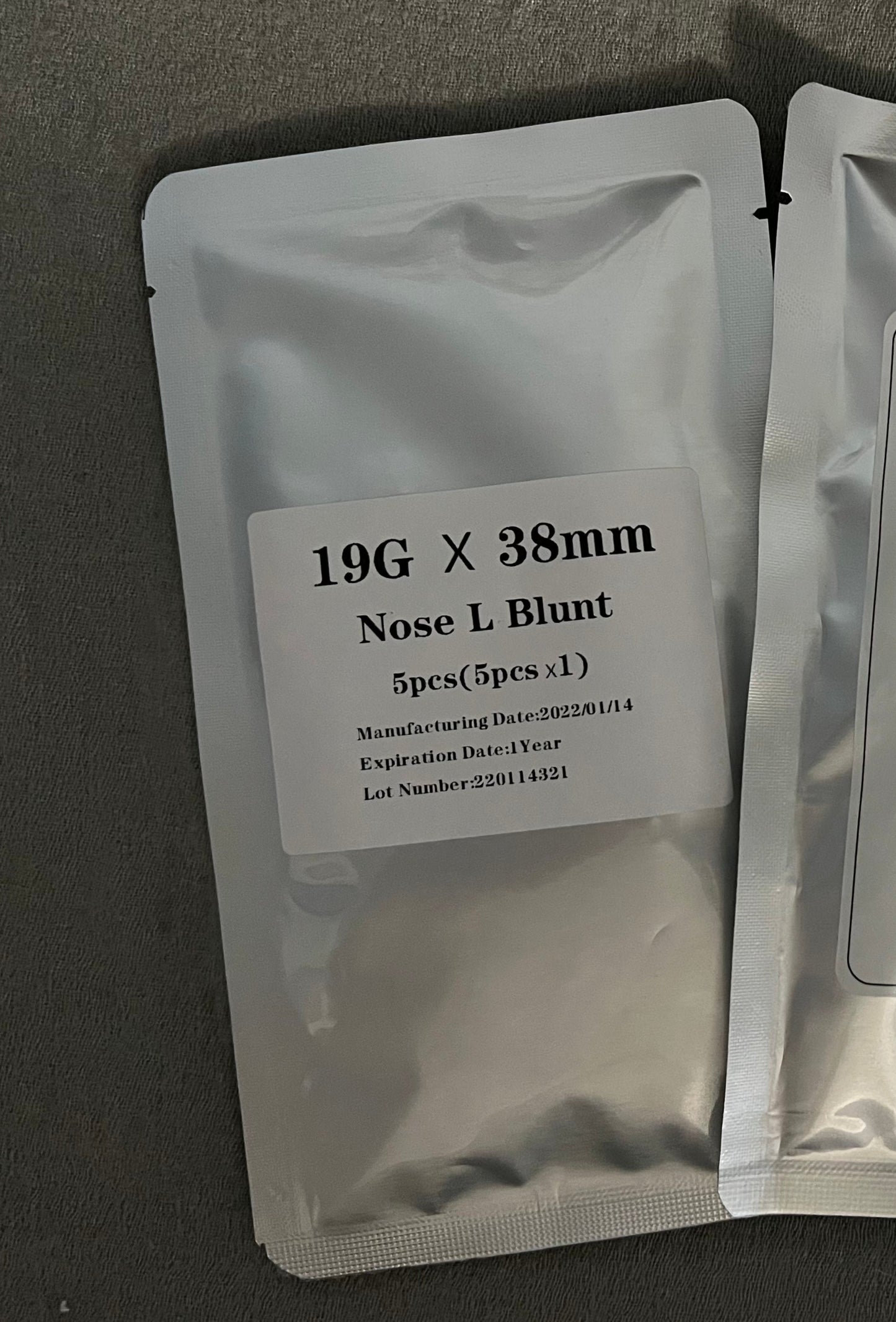 SALE PDO Thread Nose L (BLUNT) 19G, 38MM - 5pcs - Brand MiamiDermatology.net - Facial Lifting PDO Threads / PCL Threads