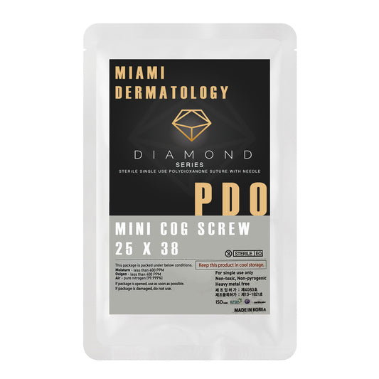 2024 SALE- PDO Thread Mini Cog Screw (SHARP) 25G, 38MM - 10pcs - Brand MiamiDermatology.net - Facial Lifting PDO Threads / PCL Threads